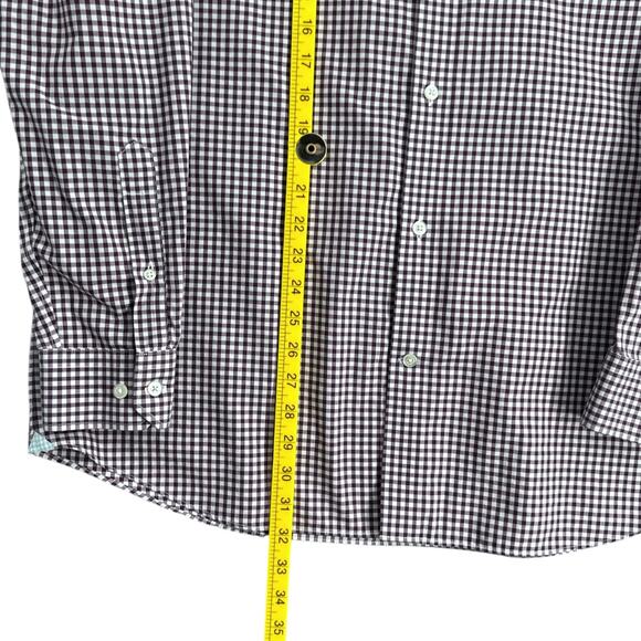 Banana Republic Purple Checkered Pattern Long Sleeves Button Down Shirt XL - Picture 6 of 6